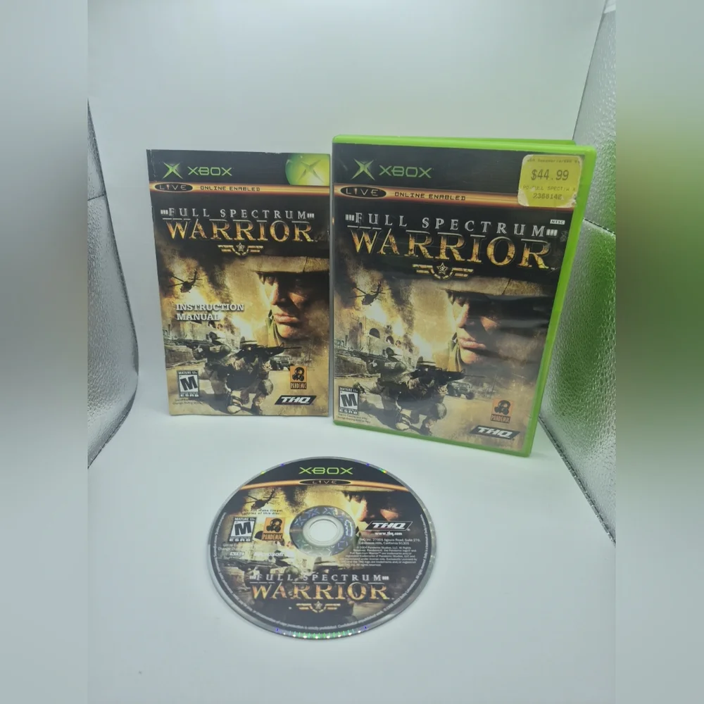 Full Spectrum Warrior (Xbox, 2005) CIB